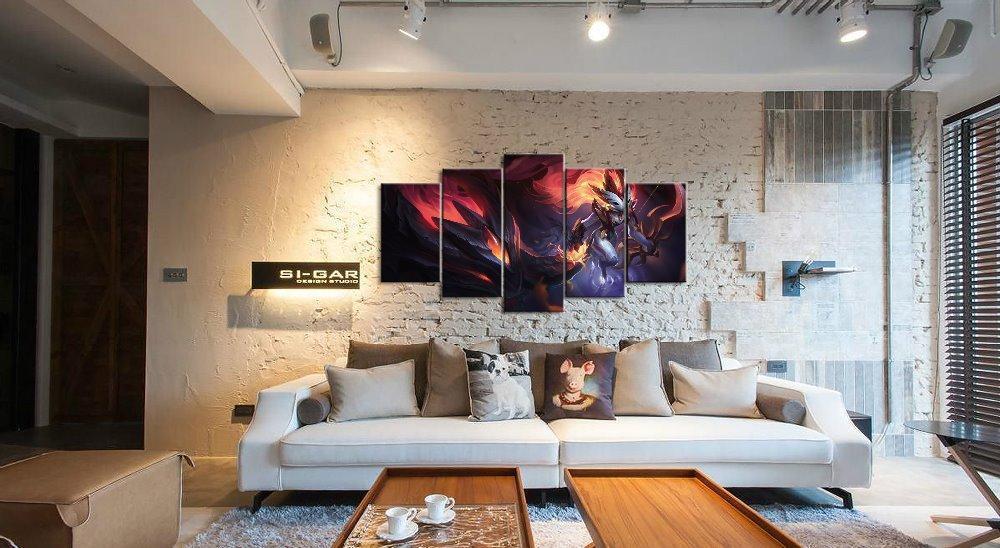 LOL League Of Legends Kindred 2 Game Canvas Wall Art