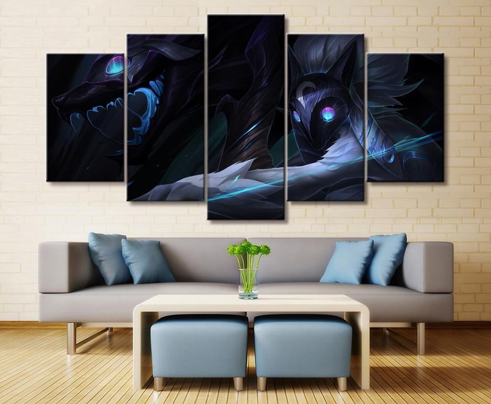 LOL League Of Legends Kindred 4 Gaming Canvas Wall Art