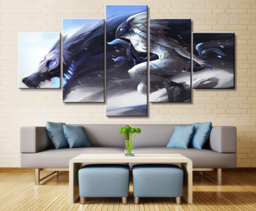 LOL League Of Legends Kindred 3 Game Canvas Wall Art