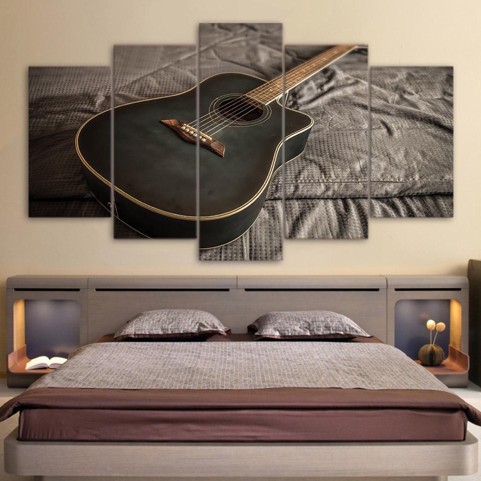 Kinds Of Guitars Music Canvas Wall Art