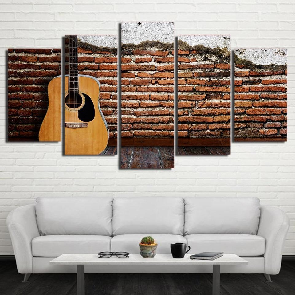 Kinds Of Guitars Music Canvas Wall Art
