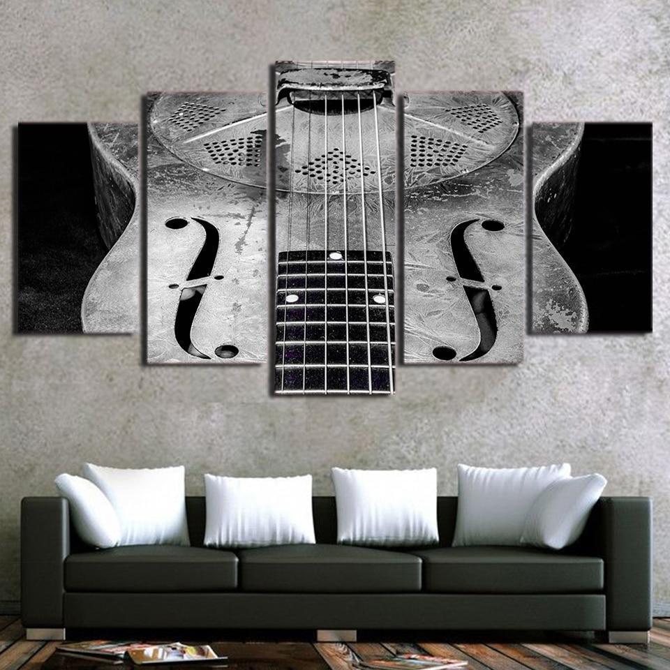Kinds Of Guitars Music Canvas Wall Art