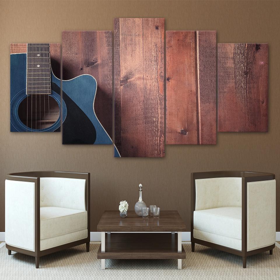 Kinds Of Guitars Music Canvas Wall Art
