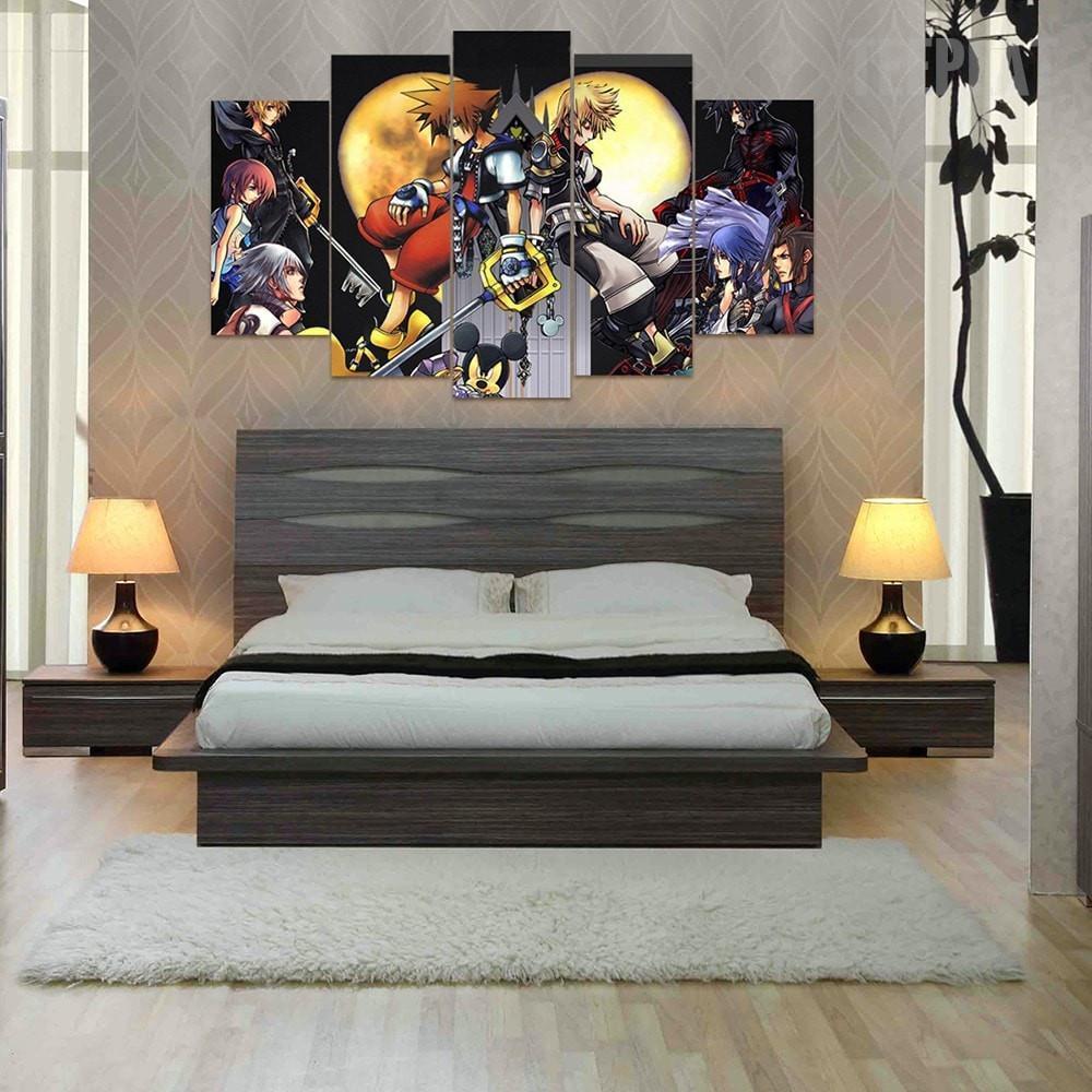 Kingdom Hearts Cartoon Canvas Wall Art