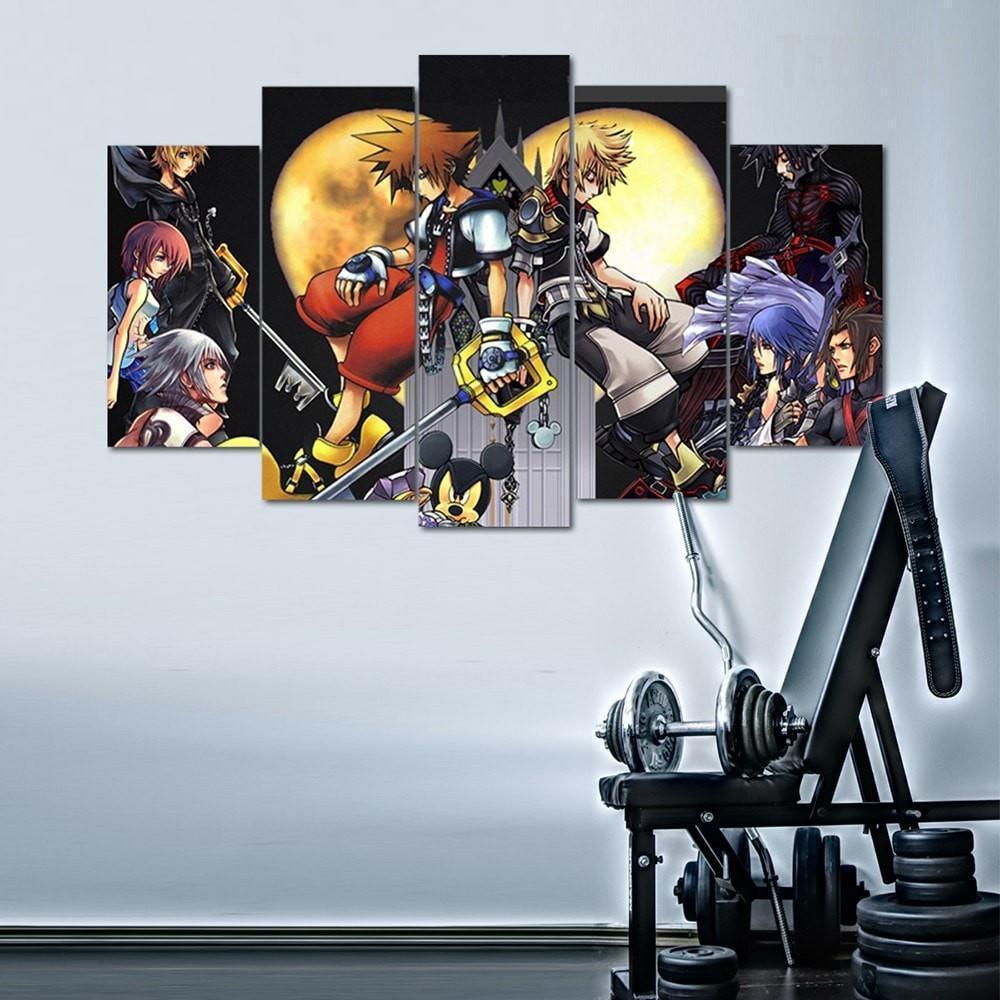 Kingdom Hearts Cartoon Canvas Wall Art