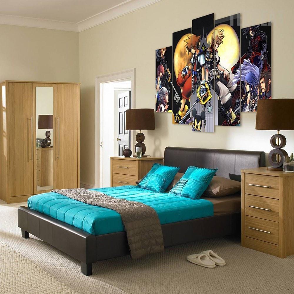 Kingdom Hearts Cartoon Canvas Wall Art