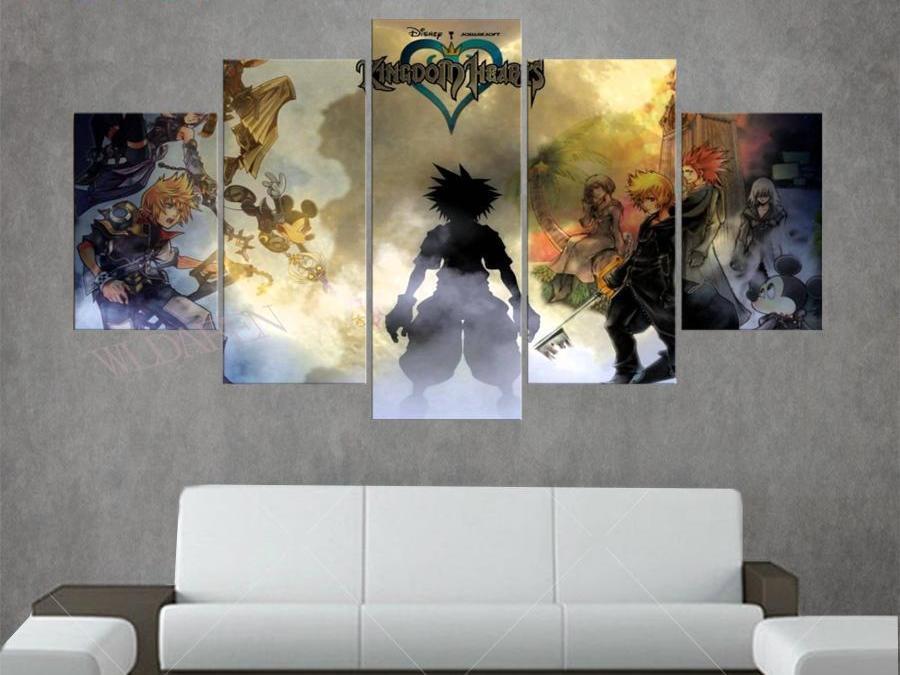 Kingdom Hearts Poster 2 Gaming Canvas Wall Art