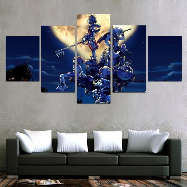 Kingdom Hearts Poster 3 Gaming Canvas Wall Art