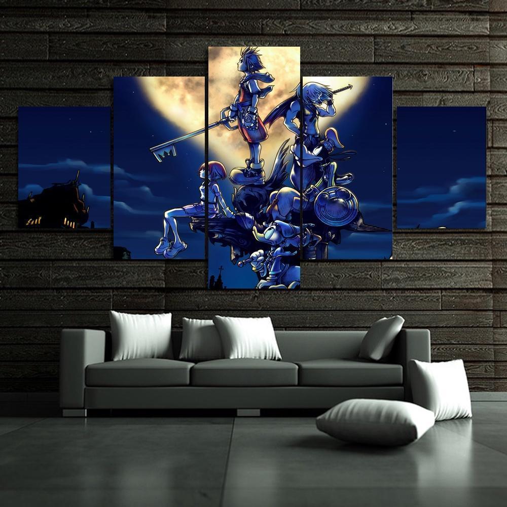 Kingdom Hearts Poster 3 Gaming Canvas Wall Art