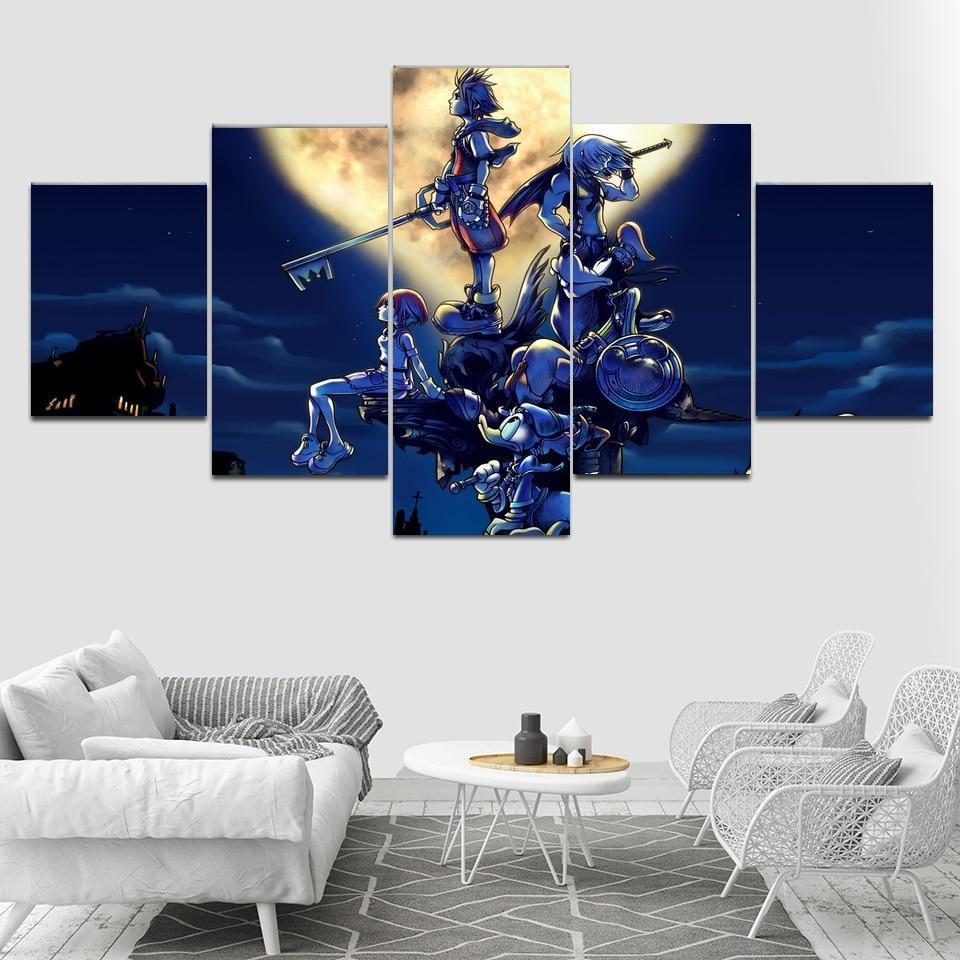 Kingdom Hearts Poster 3 Gaming Canvas Wall Art