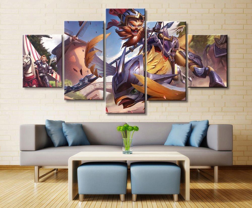 LOL League Of Legends Kled 2 Game Canvas Wall Art