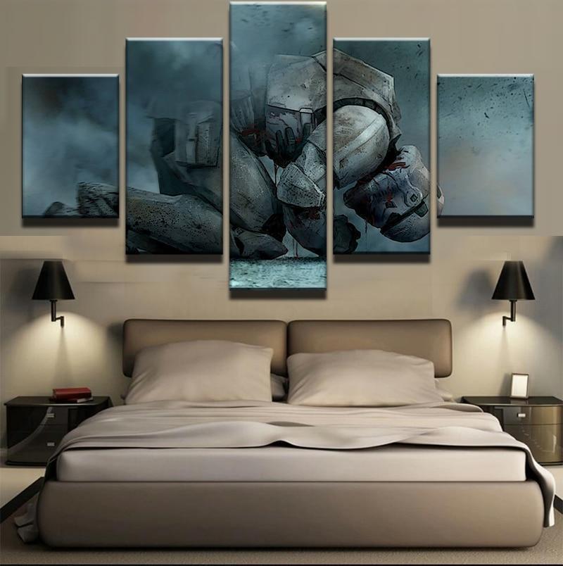 Kneeling White Soldiers Star Wars Movie Canvas Wall Art