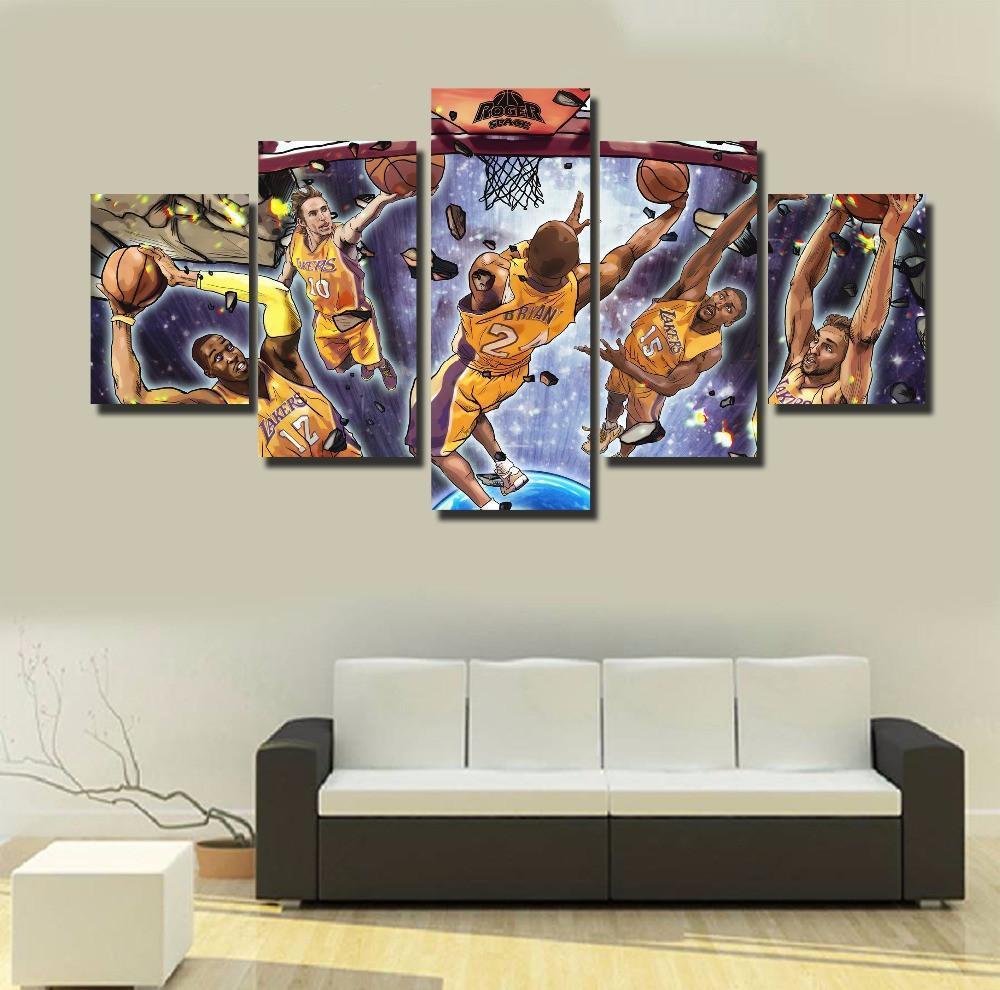 Kobe Bryant from Lakers  Basketball Canvas Wall Art