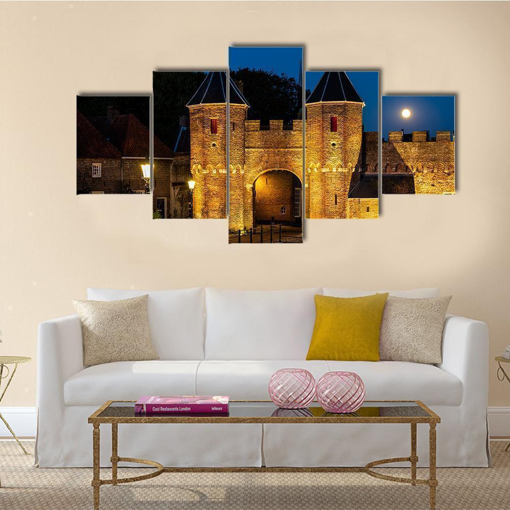 Koppelpoort Gate In The Evening Nature Canvas Wall Art