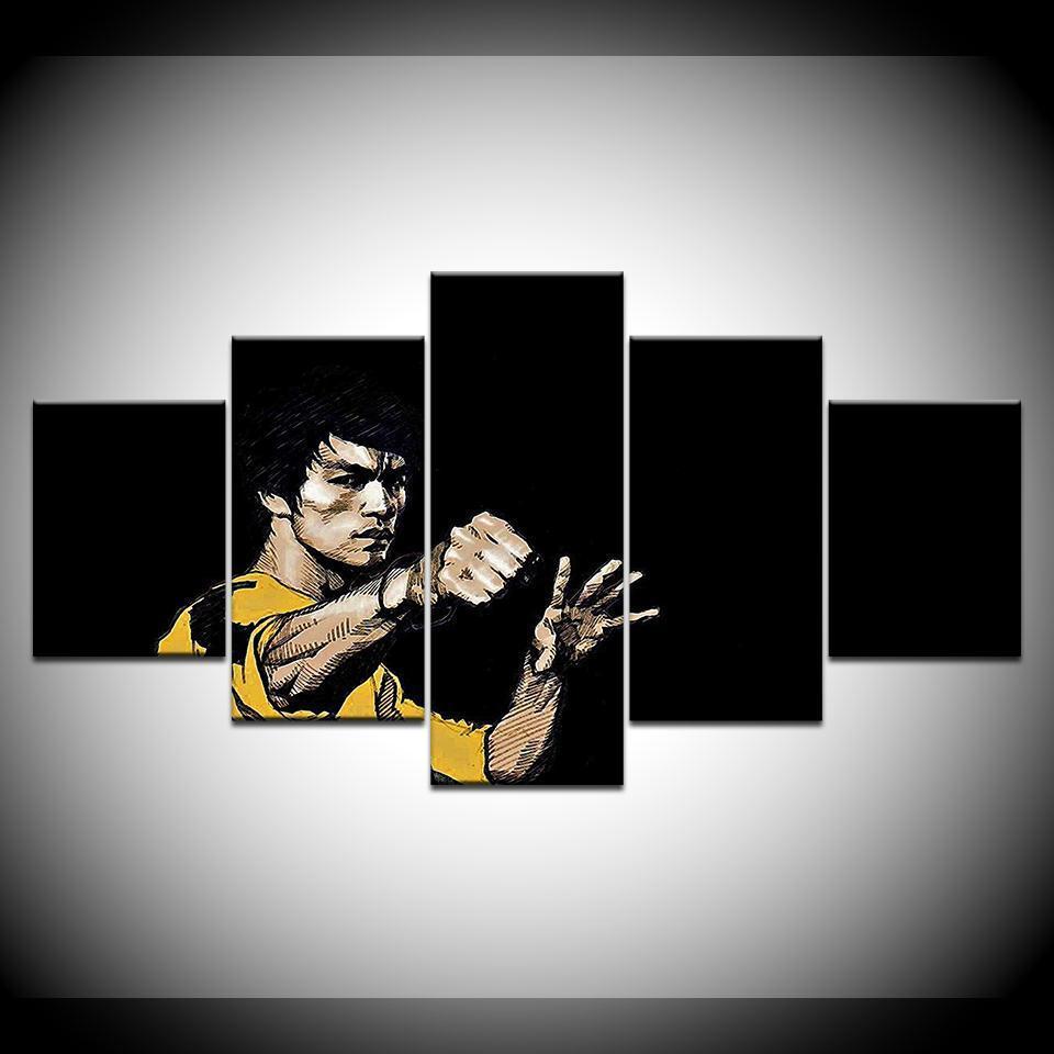 Kung Fu Bruce Lee 2 Celebrity Canvas Wall Art