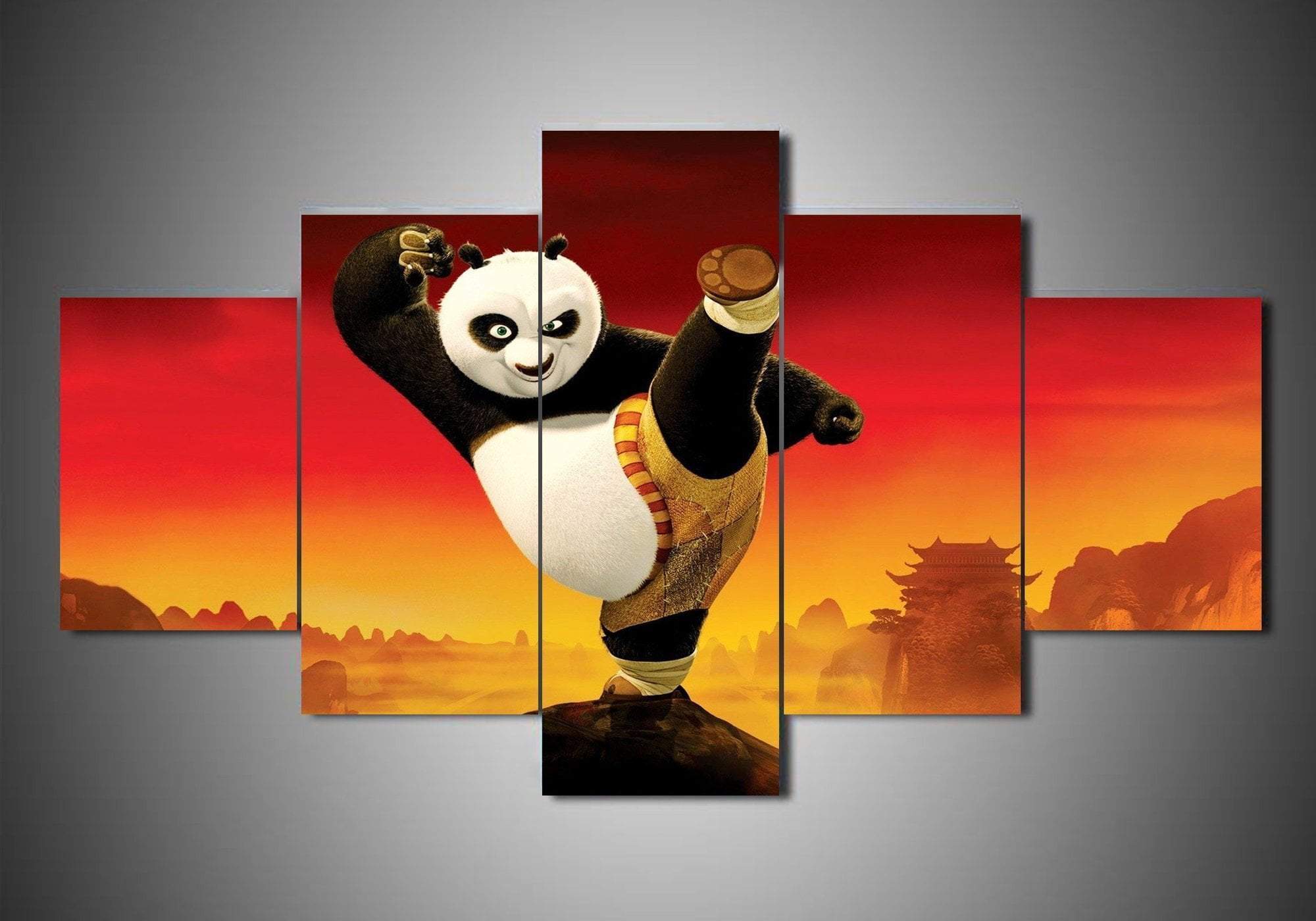 Kungfu Panda 4 Cartoon Canvas Wall Art