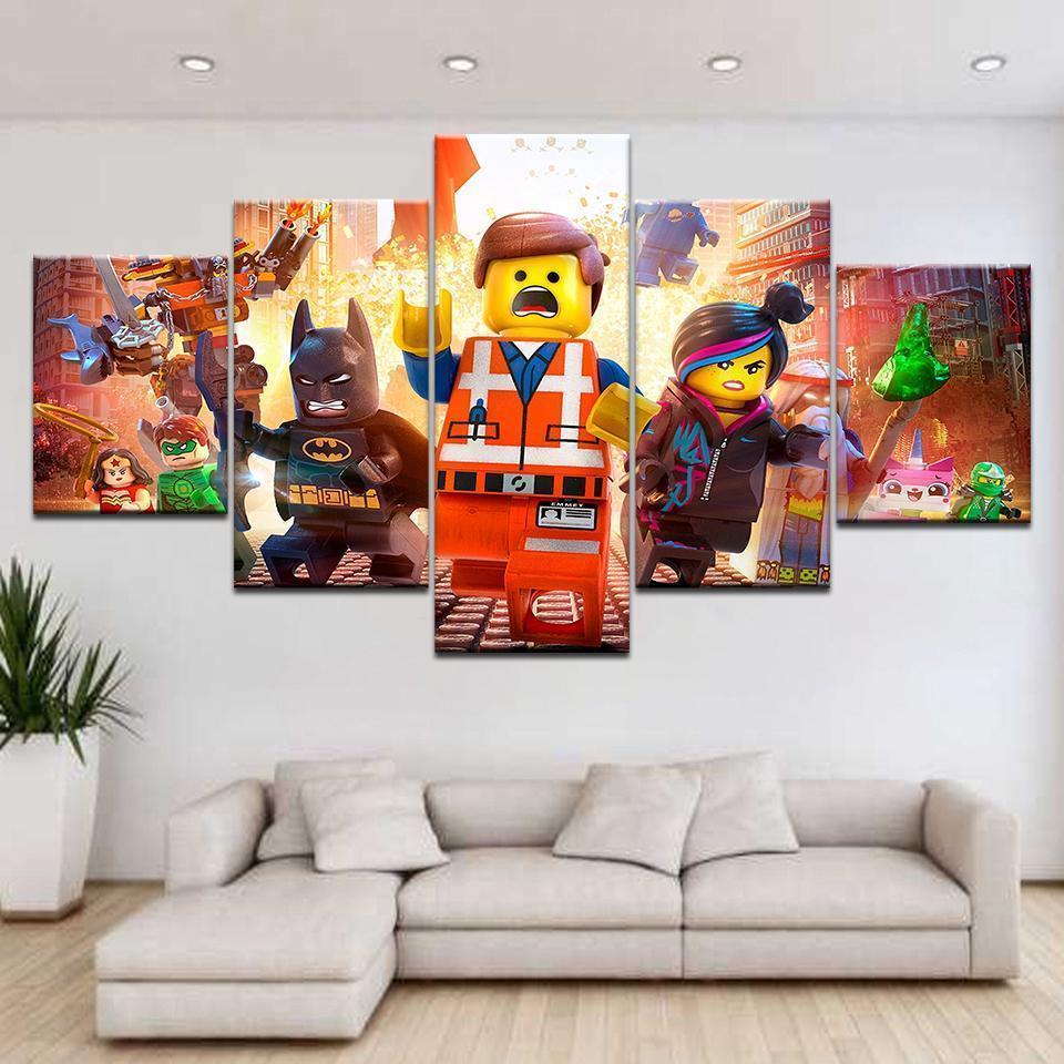 La Grande Aventure Lego Movie Canvas Wall Art