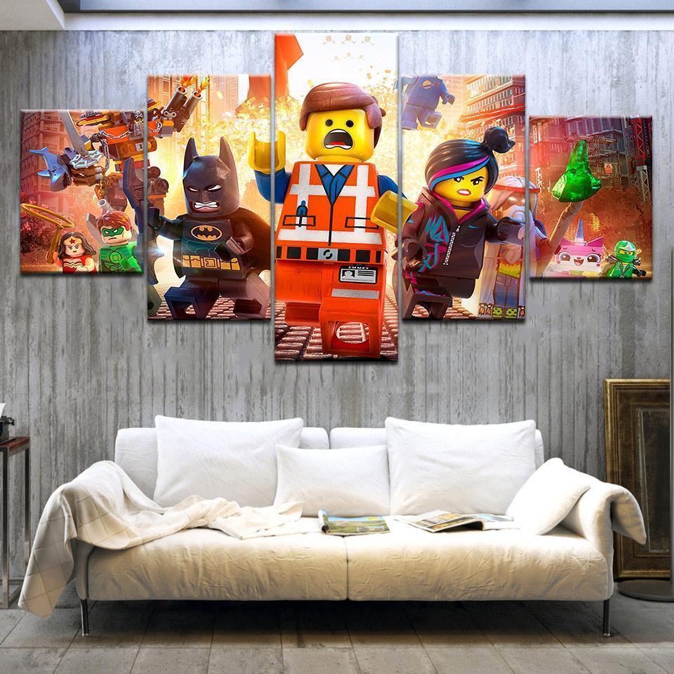 La Grande Aventure Lego Movie Canvas Wall Art