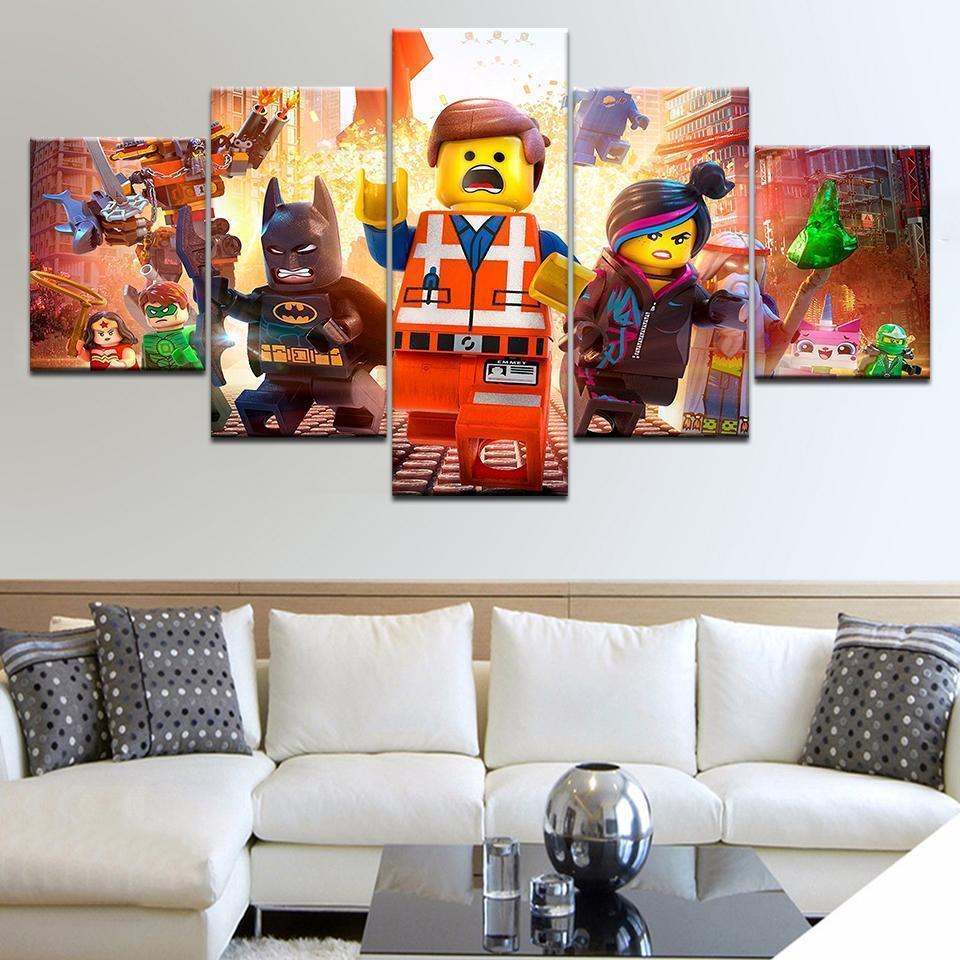 La Grande Aventure Lego Movie Canvas Wall Art