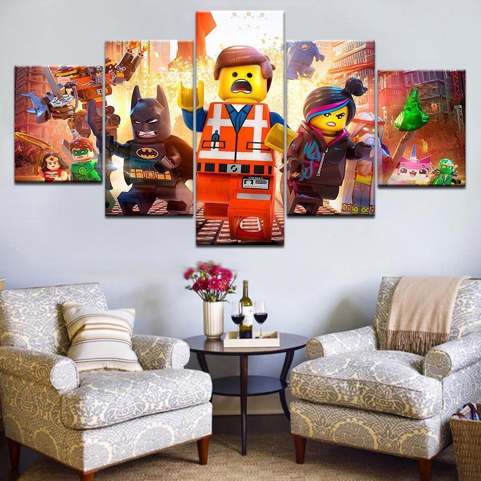 La Grande Aventure Lego Movie Canvas Wall Art