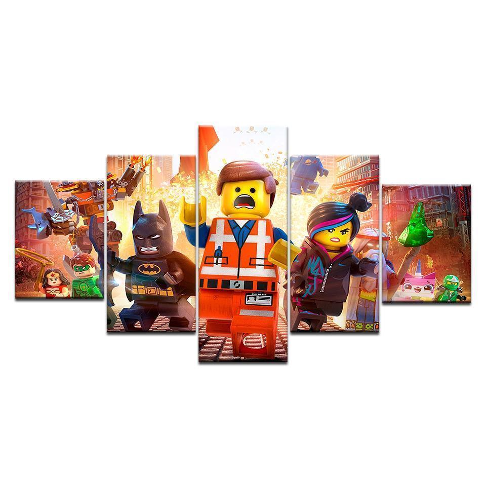 La Grande Aventure Lego Movie Canvas Wall Art