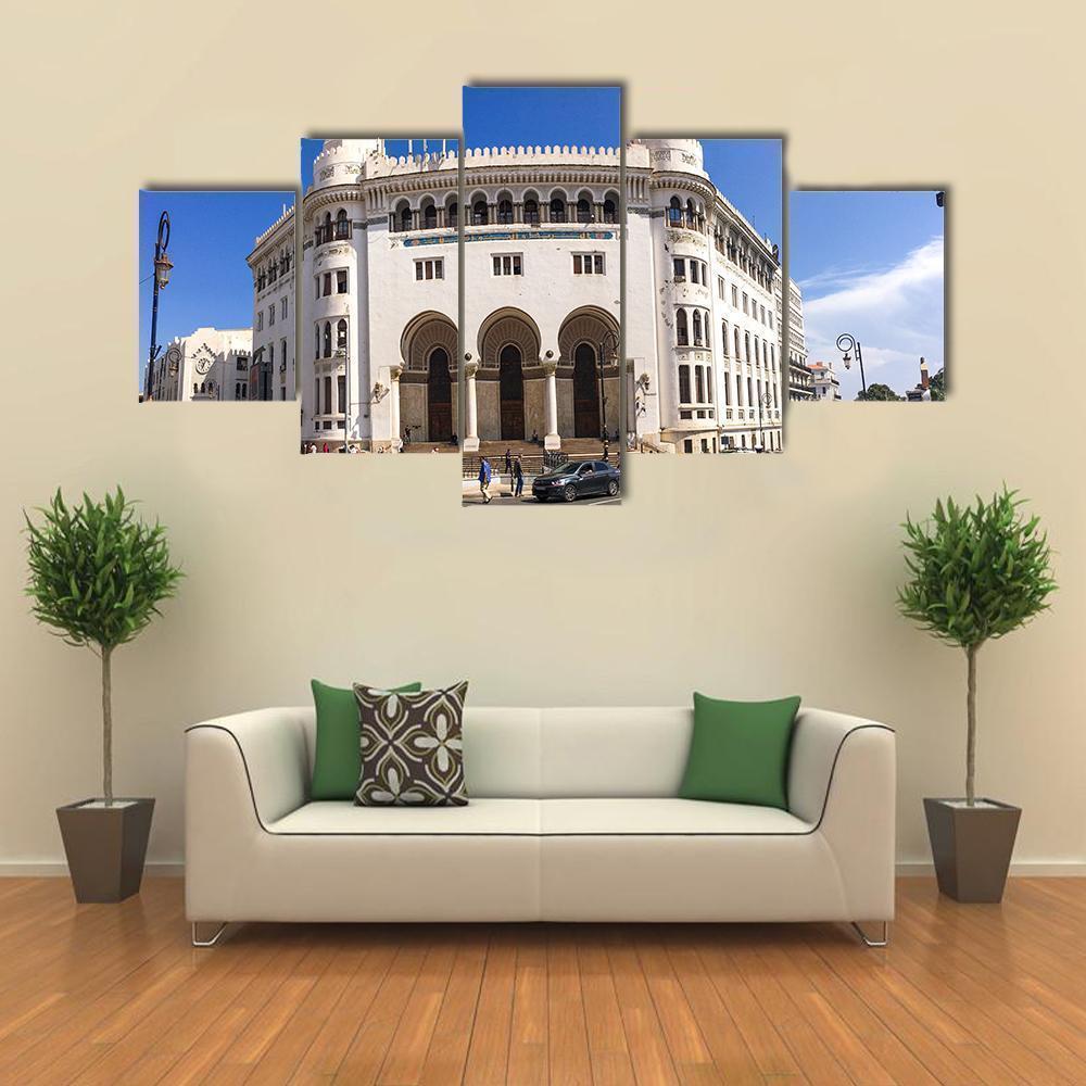 La Grande Poste Algiers Building Nature Canvas Wall Art