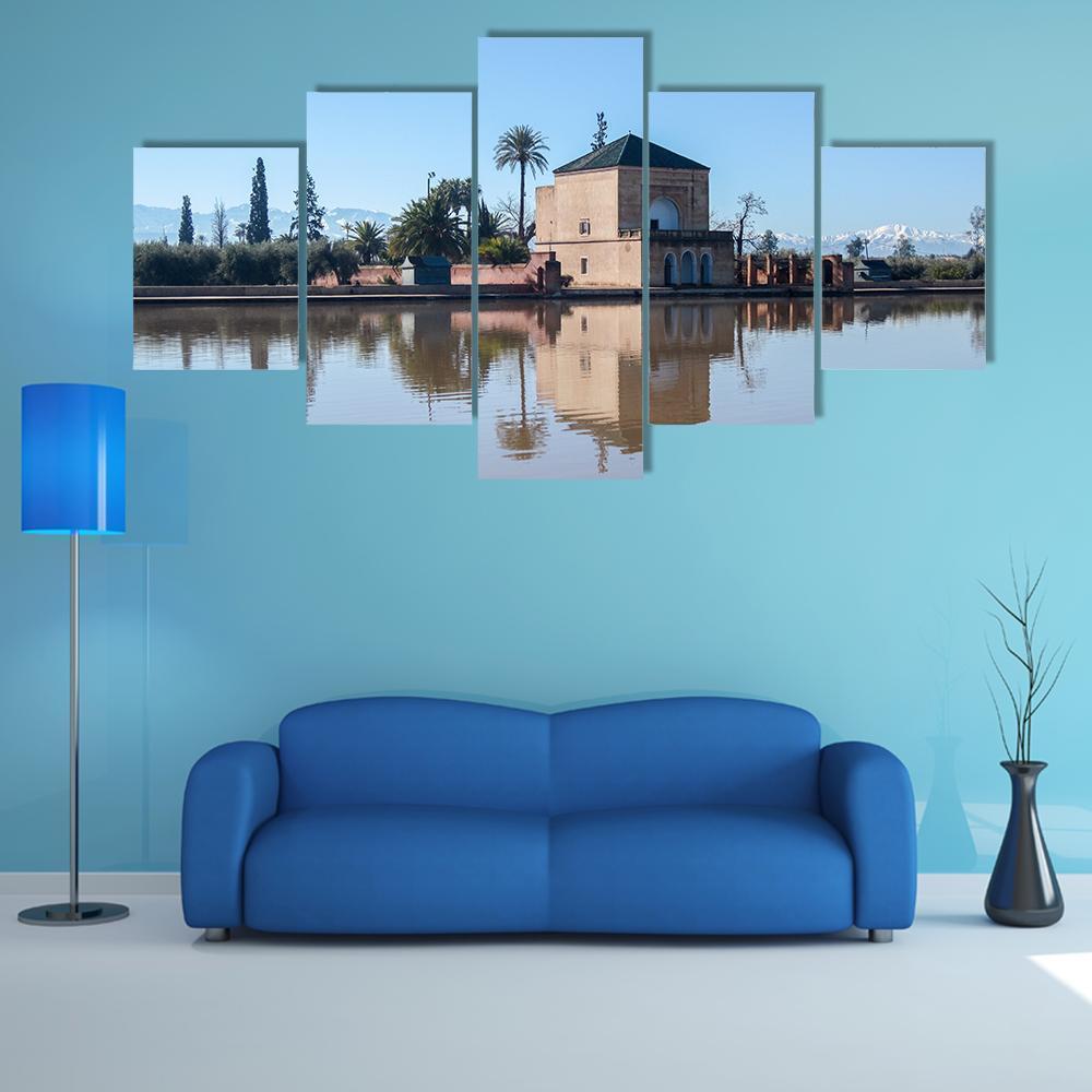 La Menara Reservoir In Marrakech In Morocco Nature Canvas Wall Art
