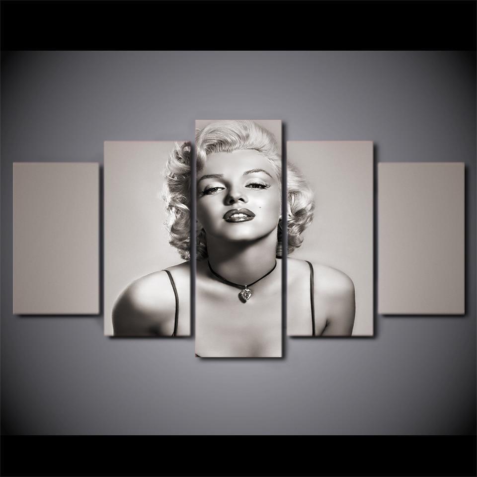 Lady Marilyn Monroe Posters Celebrity Canvas Wall Art