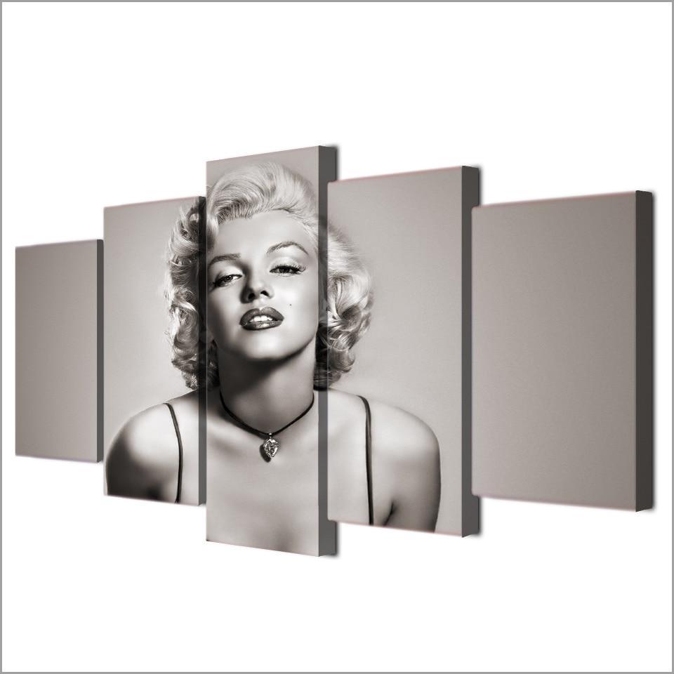 Lady Marilyn Monroe Posters Celebrity Canvas Wall Art