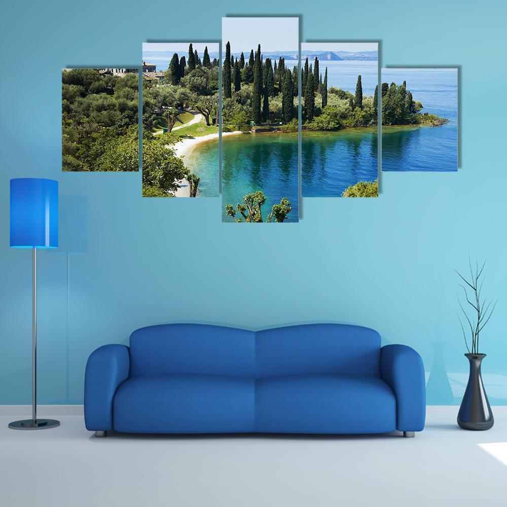 Lake Garda In Italy Nature Canvas Wall Art