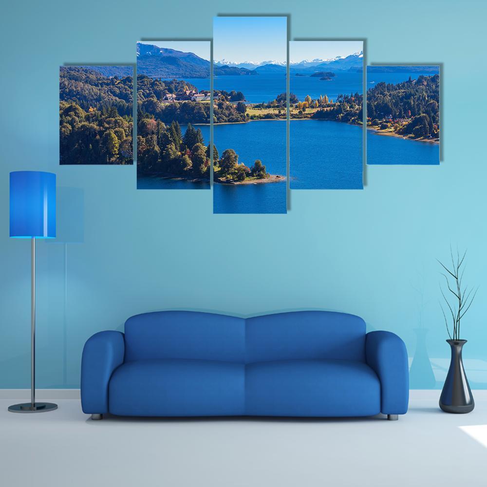 Lake In Nahuel Huapi Nature Canvas Wall Art