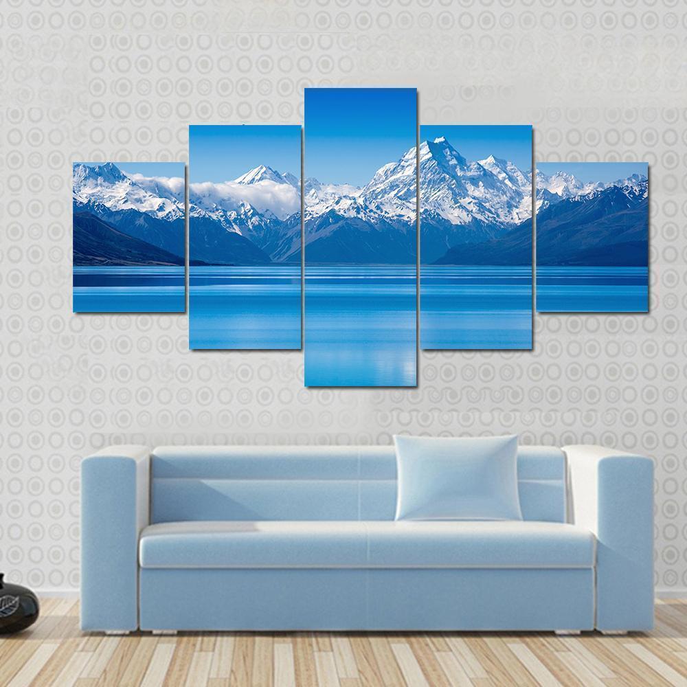 Lake Pukaki, South Island, New Zealand Nature Canvas Wall Art