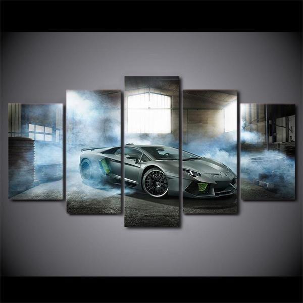 Lamborghini Aventador Car &amp;amp; Motor Canvas Wall Art
