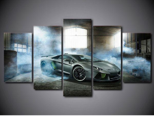 Lamborghini Aventador Car &amp;amp; Motor Canvas Wall Art