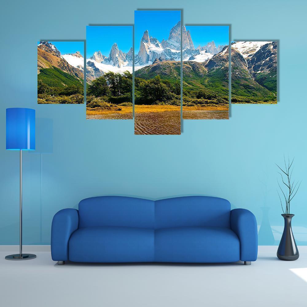 Landscape In Los Glaciares National Park Nature Canvas Wall Art