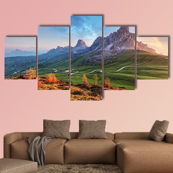 Landscape Nature Mountain In Alps Nature Canvas Wall Art