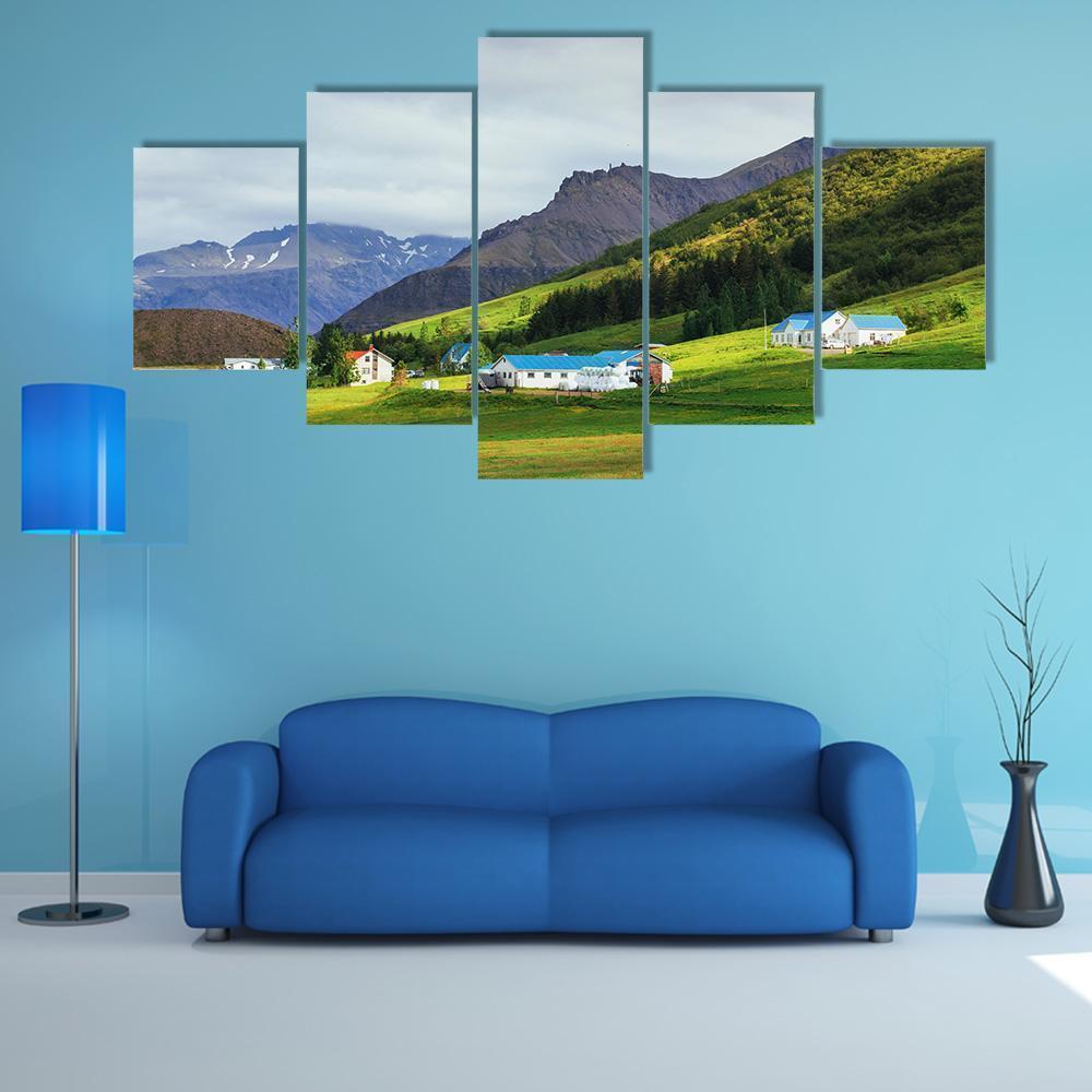 Landscape Of Mountains Nature Canvas Wall Art