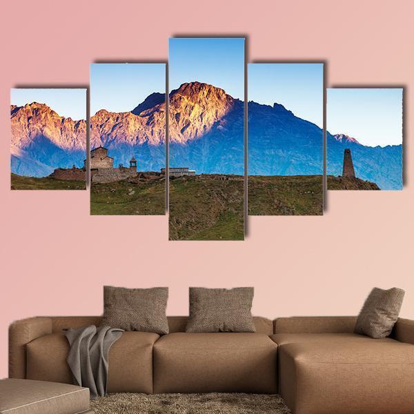 Landscapes With High Mountains Of Georgia Nature Canvas Wall Art