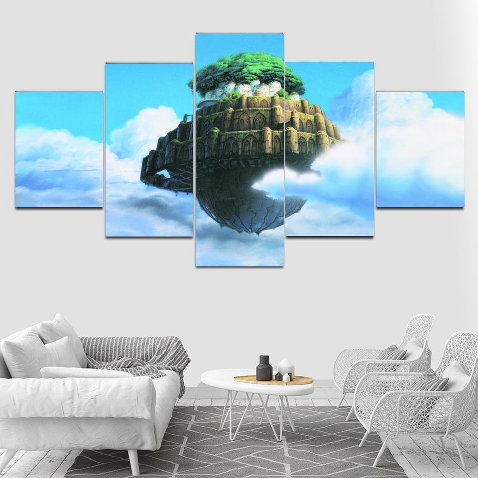Laputa Castle In The Sky Anime Canvas Wall Art