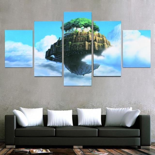 Laputa Castle In The Sky Anime Canvas Wall Art