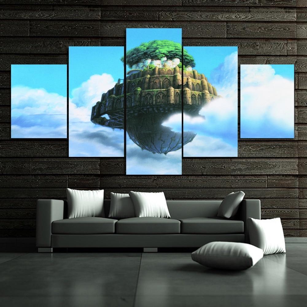Laputa Castle In The Sky Anime Canvas Wall Art