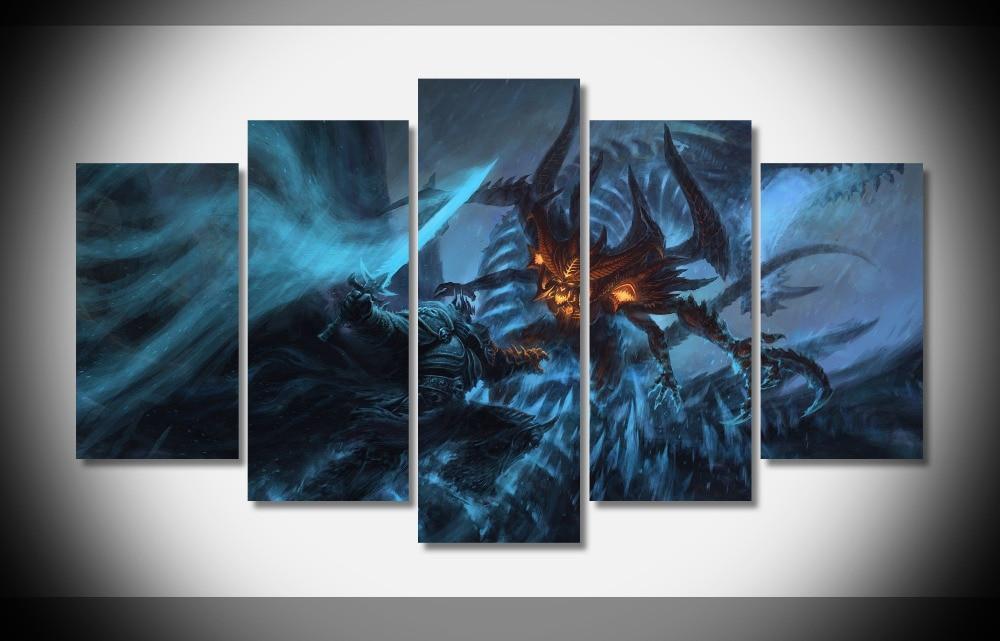 Last Fight In The Rain Diablo III Gaming Canvas Wall Art