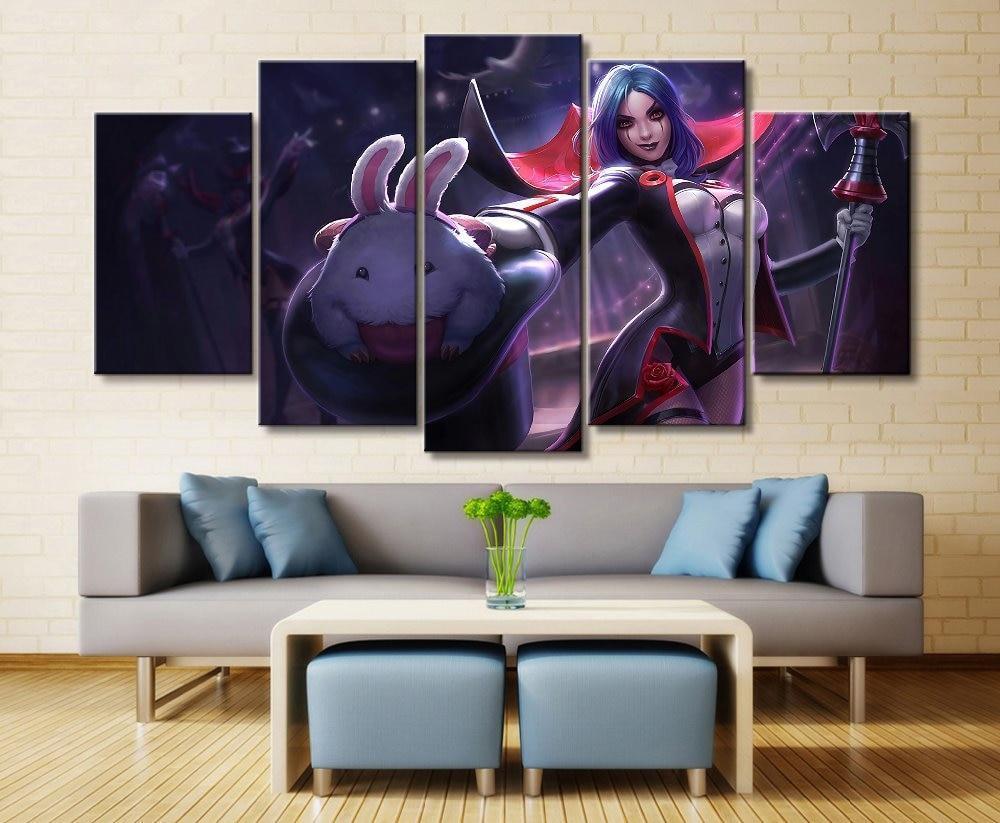 LOL League Of Legends LeBlanc 2 Gaming Canvas Wall Art