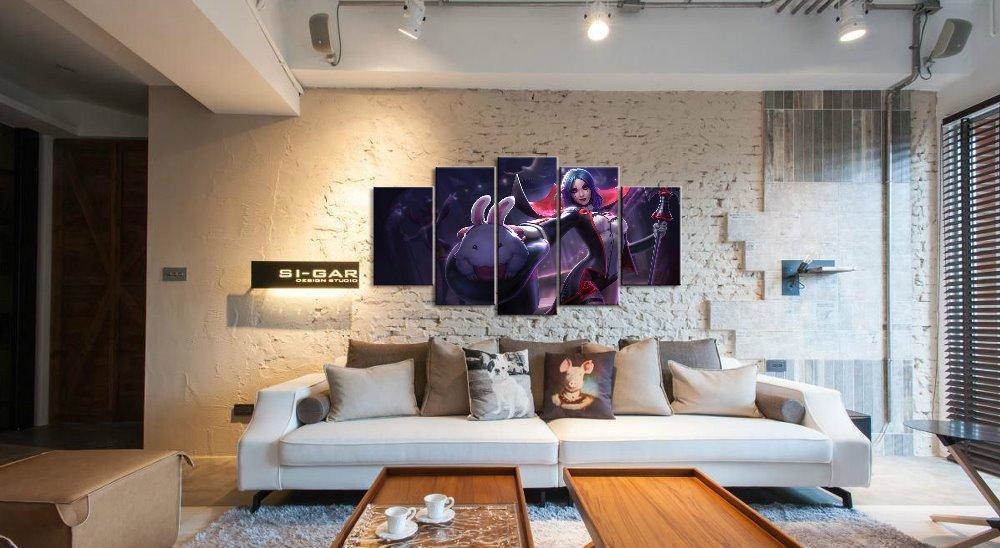 LOL League Of Legends LeBlanc 2 Gaming Canvas Wall Art