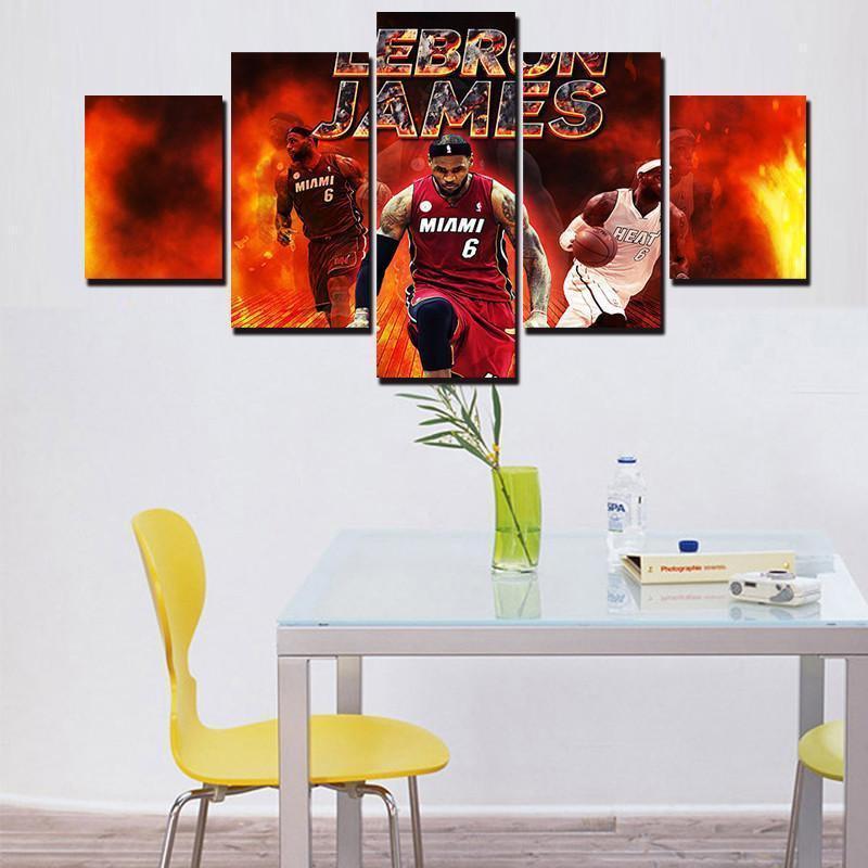 Lebron James Cavaliers Legend  Basketball Canvas Wall Art