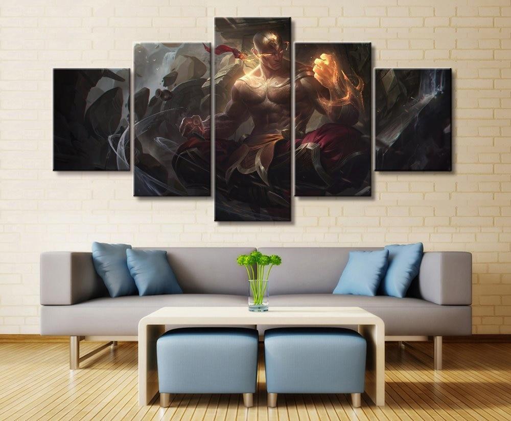 LOL League Of Legends Lee Sin Gaming Canvas Wall Art