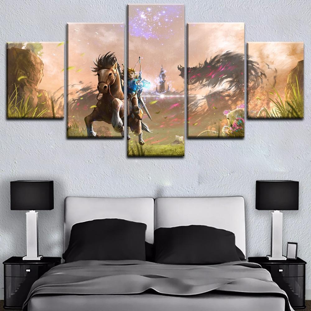 Legend Of Zelda Breath Of The Wild 3 Gaming Canvas Wall Art