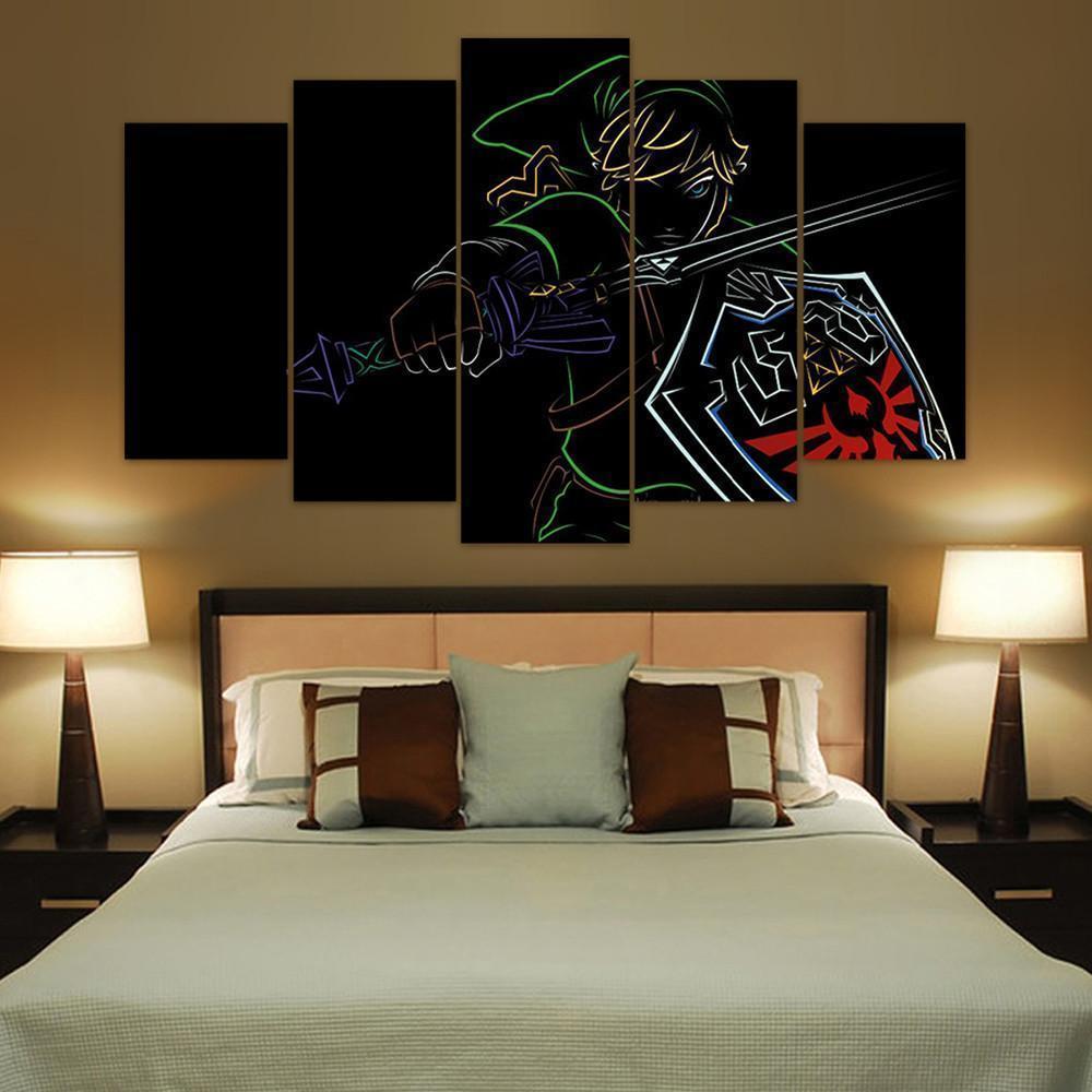 Legend Of Zelda "Fade To Black" Link Gaming Canvas Wall Art