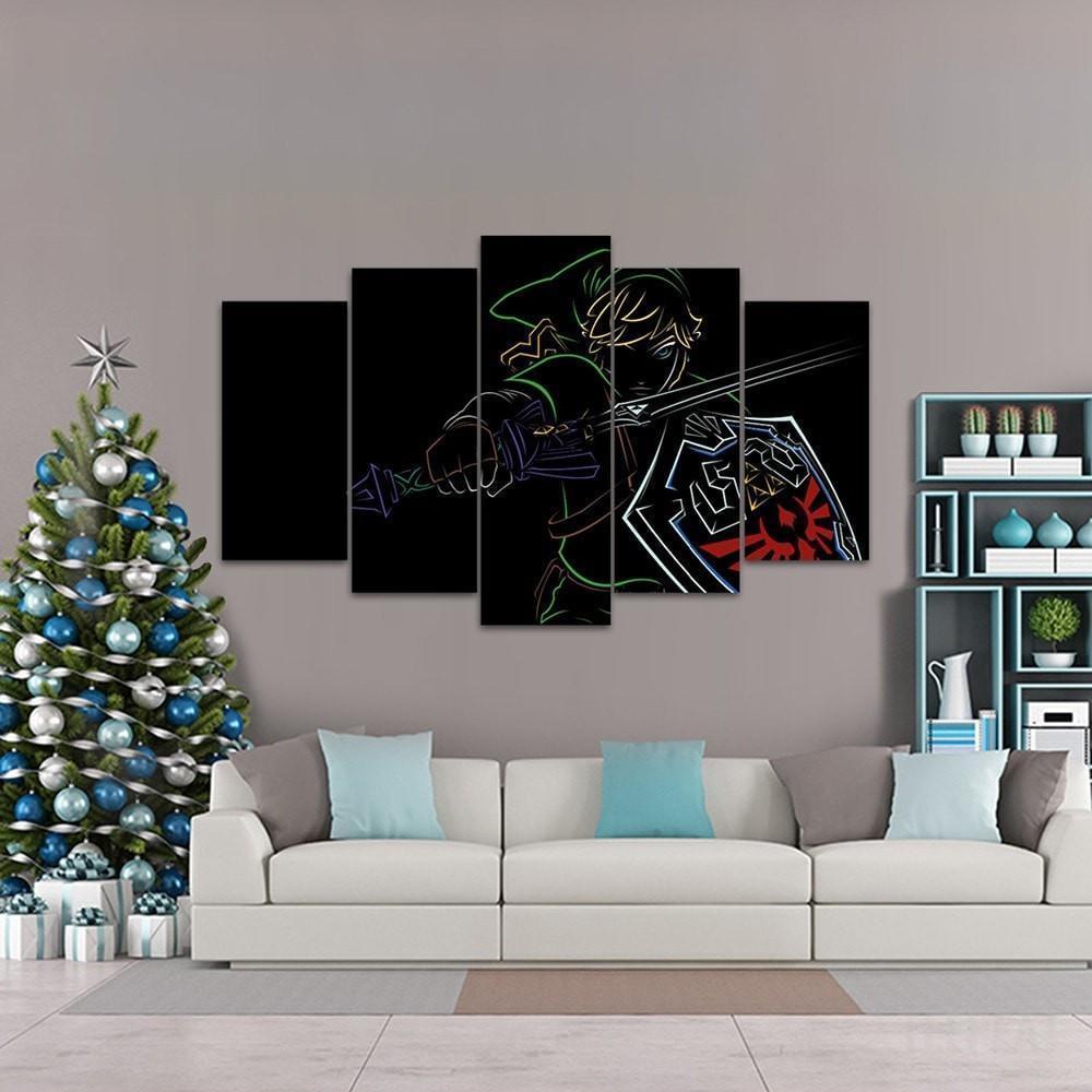 Legend Of Zelda "Fade To Black" Link Gaming Canvas Wall Art