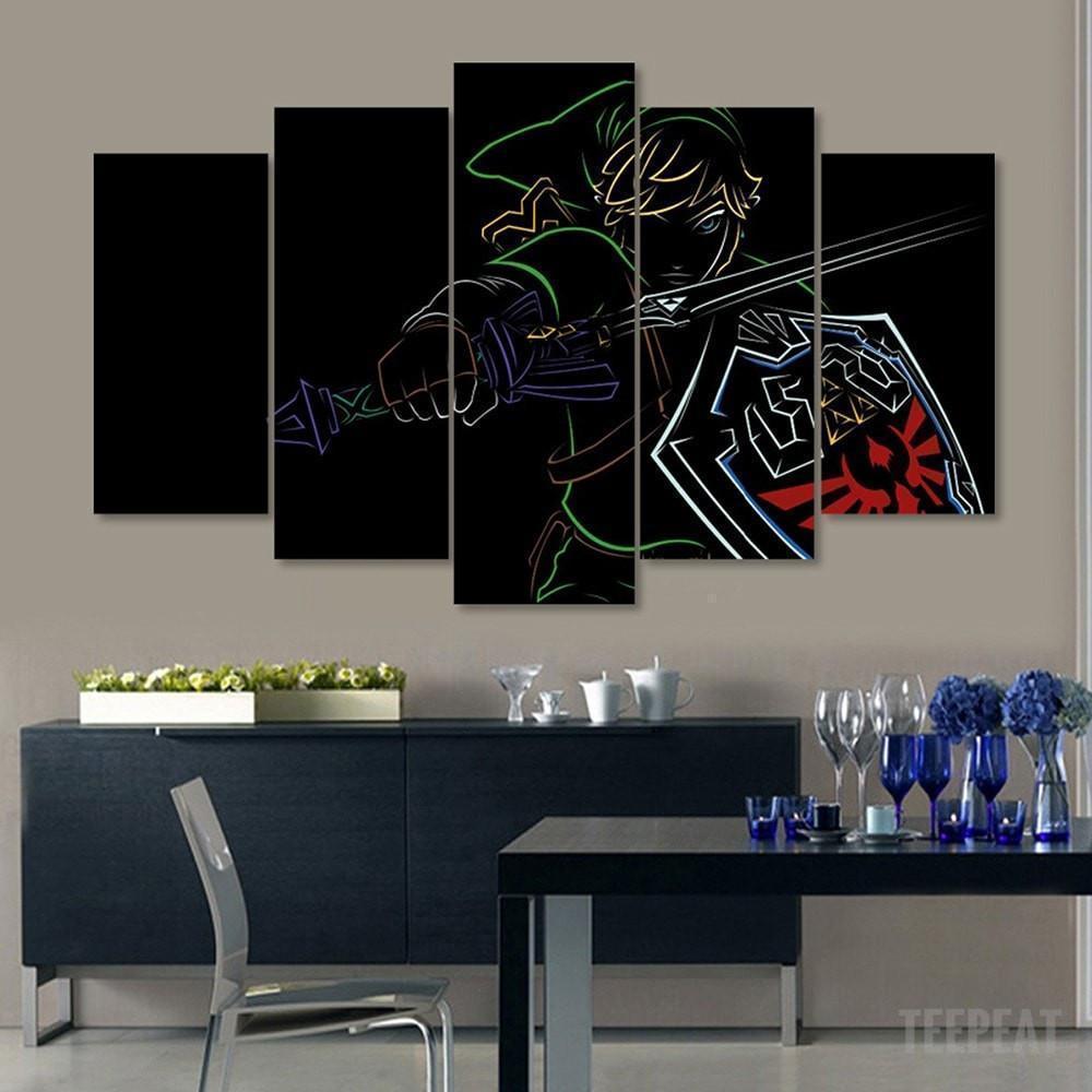Legend Of Zelda "Fade To Black" Link Gaming Canvas Wall Art